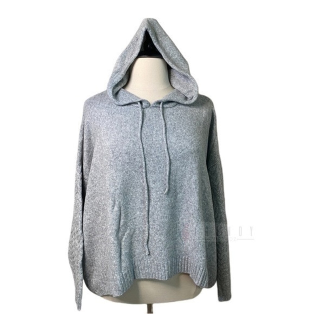 NWT St. John's Bay Womens Plus Hooded Long Sleeve Pullover Sweater